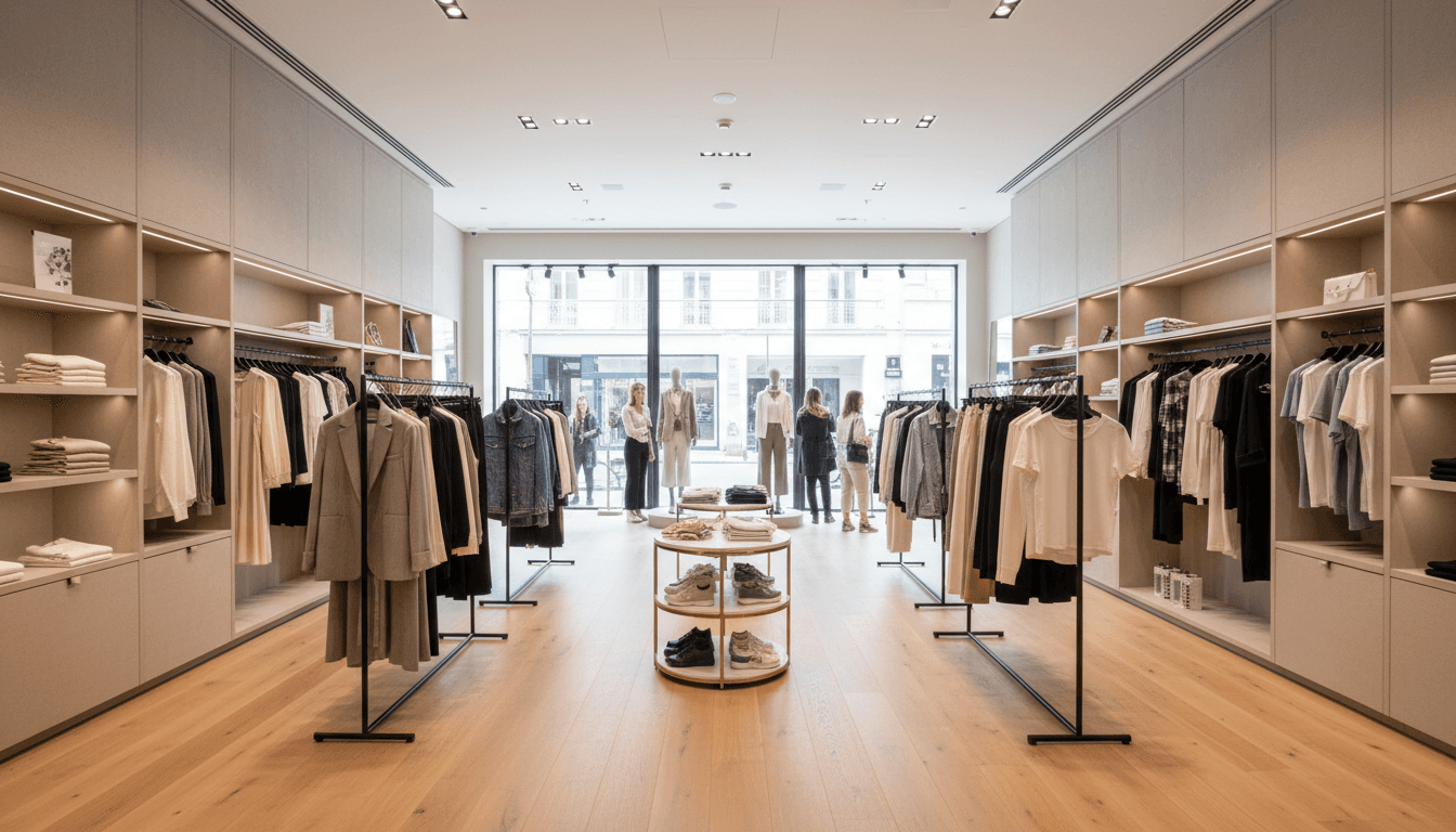 Kabach Clothing Store interior with clothing on display